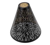 WATIIFUFU Hollow Out Lamp Shade Pendant Light Cover Cut Iron Art Design with Black Exterior and Gold Interior Industrial Vintage Lampshade for Home Bar Restaurant Decor Easy Installation