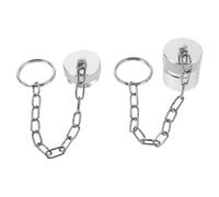 WATIIFUFU Hydraulic Tool Dust Cover Set with Aluminum Quick Coupling Caps and Safety Chain for Air Compressor Coupler Protection, Leak Prevention, Broad Compatibility, for Workshops