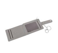 WATIIFUFU Id Card Holder with Multifunction Design and Secure Pu Material, Hard Plastic Badge Protector Keychain for Work and Business Settings, Stylish Appearance for Office Workers