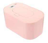 WATIIFUFU Infant Wipe Warmer Pink Pp Material with Built-in Display USB Powered Portable Wipes Heater Constant Temperature at 40℃~60℃ with USB Data Cable for Home and Diaper Changing