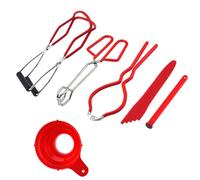 WATIIFUFU Jam Making Canning Set with Anti-Scald Jar Lifter and Non-Slip Canning Tongs Household Kitchen Tools for Safe Jar Handling and DIY Preserving