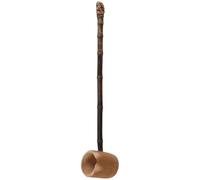 WATIIFUFU Japanese Bamboo Water Ladle Long Handle Cooking Watering Ladle Easy to Carry Elegant Water Scoop Shape for Daily Life and Outdoor Camping with Long Handled Teaspoons