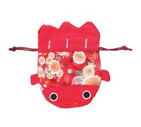 WATIIFUFU Japanese Style Goldfish Drawstring Candy Bag for Wedding and Festival Use, Cloth Material Storage Pouch for Credit Cards and Cell Phone, Lovely and Pretty Sweet Bag