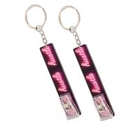 WATIIFUFU Keyring Chain Card Puller No-Touch Credit Card Grabber for Long Nails Detachable Keychain Portable Accessory