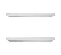 WATIIFUFU Kitchen Pan Divider for Food Service 2Pcs Stainless Steel 1/4 Size 26.5Cm Fractional Pan Dividers for Restaurant Use