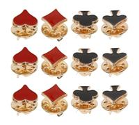 WATIIFUFU Lapel Pin Set with Comfortable Wear Featuring 12pcs Playing Card Suits Men’s in Zinc Alloy, Versatile Accessories for Costume Jewelry and Daily Use at Work