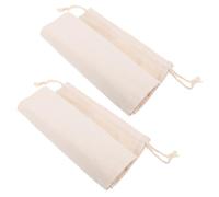 WATIIFUFU Large Capacity Canvas Bag Potato Storage Bag Drawstring Reusable for Food Canvas Pouches for Root Vegetables