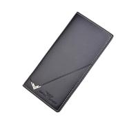 WATIIFUFU Large Capacity Men Wallet Long Leather PU Wallet with Zipper Coin Pocket Soft Surface for Cards and Cash Light Coffee