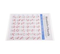 WATIIFUFU Lightweight Mandolin Chord Chart on Coated Paper Convenient to Carry and Store for Mandolin Beginners and Players for Quick Reference and Practice