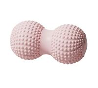 WATIIFUFU Lightweight Pink Yoga Massage Ball for Neck Back Feet Waist Firm Massage Tool for Muscle Relaxation Portable Fascia Peanut Ball for Deep Tissue Trigger Point Therapy