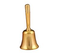 WATIIFUFU Loud Solid Brass Service Bell with Handle Vintage Metal Hand Bell for Restaurant Bar Kitchen Use Attention-Grabbing Tone for Seniors Teachers Food Service