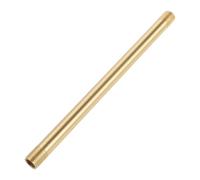 WATIIFUFU M10 Threaded Hollow Brass Lamp Pipe Extension Rod 6 Inch Copper DIY Lamp Part with Raw Brass Finish and External Threading Suitable and Pendant Light Repair in Home Spaces