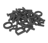 WATIIFUFU Magnetic Alphabet Foam Letters EVA Self-Adhesive Educational Refrigerator Stickers for Classroom Learning and Home Decoration Easy to Remove and Reposition Black