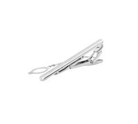 WATIIFUFU Men's Silver Metal Tie Clip for Formal Occasions and Business, Iron Material Smooth Glossy Surface, Simple Elegant Design to Keep Tie Tidy and Hang Straight