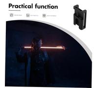 WATIIFUFU Metal LED Sword Belt Buckle for Dress Up Party Supplies Cosplay Accessory with Detailed Craftsmanship Black Lightsaber Handle Clip Enhance Costume Appeal
