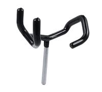 WATIIFUFU Metal Microphone Boompole Holder Boom Pole Stand with Plastic Glue Coating, Creative Stylish Design Fits on C-stands Holds Boom Pole in Fixed Position for Audio-visual Equipment