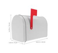 WATIIFUFU Mini Mailbox with Stand Tinplate Metal House Mailbox Decor Secure Suggestion Box Voting and Tip Box for Home and Office Creative Use