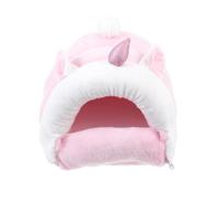 WATIIFUFU Mini Thickened Warm Hamster Bed for Small Pets Winter Cozy Nest Soft Cotton House for Guinea Pig Hedgehog Puppy and Mouse Breathable Hideout for Comfortable Sleep and Cold