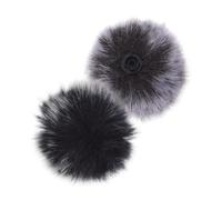WATIIFUFU Mini Wireless Microphone Windshield 4Pcs Dead Cat Plush Fabric Covers for Lapel Mic Outdoor Recording Noise Absorption Portable Wind Muffs