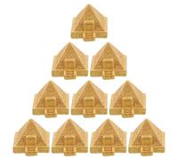 WATIIFUFU Miniature Ancient Egyptian Pyramid Resin Statues Versatile Decoration with Realistic Sculptures 10pcs for Miniature Gardening for Home and Garden Accents