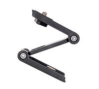 WATIIFUFU Mobile Phone Clip Tripod Z Type Folding Camera Stand with Pan Tilt Bracket for Smartphones and Compact Durable Cellphone Holder for Filming and Photography