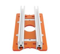 WATIIFUFU Multi-Function Work Table Milling Base Plate Woodworking Router Plate Drill Press Table Attachments Aluminum 1 Orange