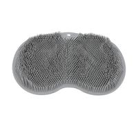 WATIIFUFU Multi-Functional Foot Massage Pad with Suction Cups Non-Slip TPE Foot Scrubber Mat for Shower Exfoliating Dead Skin and Relaxing Soles Grey for Household Bath Use