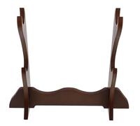 WATIIFUFU Multi-layer Flute Display Rack Wood Table Stand Compact Design Easy Assembly Elegant Coffee Colour Decorative Organizer for Flute and Recorder in Home and Professional Settings