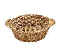 WATIIFUFU Multipurpose Handwoven Seagrass Casserole Basket Ceramic Pot Mat Heat Insulation Cushion for Kitchen Storage and Earthen Pot Protection