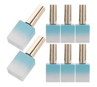 WATIIFUFU Nail Polish Empty Bottles Glass 11.7ml Refillable with Built-In Brush Applicator for DIY and Professional Nail Art 8pcs Gradient Color