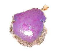 WATIIFUFU Natural Agate Pendant for DIY Jewelry with Comfortable Touch and Bright Appearance, Elegant Glossy Agate Decor Suitable for Craft Making Projects