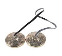 WATIIFUFU Nepalese Copper Tingsha Cymbals Bells 4.5cm Mini Meditation Percussion Instrument for Yoga Mindfulness Sound Therapy and Relaxation