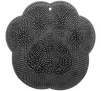 WATIIFUFU Non-Slip Suction Cup Foot Scrubber Pad for Shower and Bath Silicone Massage Mat with Soft Bristles for Exfoliating Dead Skin and Stress Relief Practical Bathroom Foot Cleaner for