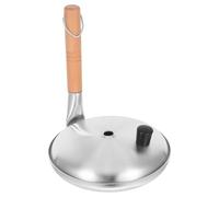WATIIFUFU Nonstick Aluminium Skillet Mini Frying Pan with Wood Vertical Handle Japanese Egg Pan Set with Lid for Oyakodon and Omelettes Gas Stove Use, Asian Cooking Equipment