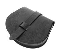 WATIIFUFU Nordic Viking Style Faux Pouch Saddle Bag for Men Vintage Belt Bag Medieval Patterns