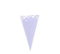 WATIIFUFU Packaging Heart Paper for Elegant Flower Design Weddings 50pcs White Cone Wrapping with Hollow Lace Suitable for Holding and Parties Rose Petals and Confetti