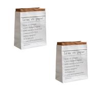 WATIIFUFU Paper Bag 2Pcs Thicken Kraft Storage Pouch Foldable Dried Flower Holder for Wrapping Nordic Style Decorative Organizing Home Craft Use
