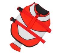 WATIIFUFU Pet Life Jacket with Grab Handles and Breathable Polyester Material Clownfish Shaped for Puppy and Doggy Size M Suitable for 9-12kg Pets for Taking a Walk
