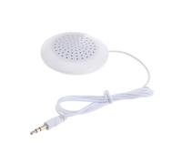 WATIIFUFU Pillow Speaker for Sleeping, Mini Size, White, Stereo, 3.5mm, Portable, Plastic, Auxiliary, Tabletop Mount, Bookshelf, 113x58x14cm, 25g, 2.0 Channels