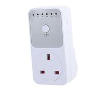 WATIIFUFU Plug-In Mechanical Timer Power Saving Socket Uk Plug ABS Material 4.24X2.08X1.18In Indoor Use Prevents Overcharging Reduces Long-Term Power Consumption