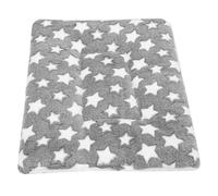 WATIIFUFU Plush Flannel Pet Mat with Star Pattern, Thick Soft Comfort Sleeping Pad for Small Dogs and Cats, Warm Fluffy Kennel Blanket with Anticurling Construction, for Tents and Cool