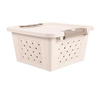WATIIFUFU Portable Hamster Carrier Box for Small Pets, Beige Plastic Cage with Easy to Clean and Multi-functional Design, for Travel and Daily Use