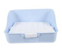 WATIIFUFU Portable Lightweight Pet Potty Toilet Litter Tray for Bunny and Rat, Plastic Small Animal Toilet Box Suitable for Garden and Park Use