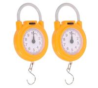 WATIIFUFU Portable Metal for with Fishing Scale Spring Handheld Hook, Lightweight Small Plastic Hanging Weighing Scale for Accurate Multipurpose Measurement Kitchen Use