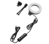 WATIIFUFU Portable Mini Video Lighting Fill Light Lightweight Abs Material with Multiple Adjustable Brightness Triangle Bracket Design, for Video Conference and Webcam Use with Laptop Or