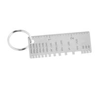 WATIIFUFU Portable Stainless Steel Weld Thickness Gauge with Precision Cable Measurement for Metal Fabrication Multi-industry Inspection Tool Measuring Wire and Weld Seam Dimensions Silver