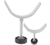 WATIIFUFU Pressure Mounted Baby Door Screws Boys and Girls Gate Threaded Rods Metal Gate Screws Stair Pet and Child Guardrail Accessories 2pcs Black Nut Fittings