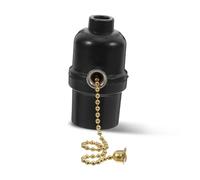 WATIIFUFU Pull Chain Lamp Socket with Sturdy Metal Construction High-temperature Resistant Electrical Holder for Bedroom Dining and Living Space Lighting Replacement