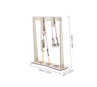 WATIIFUFU Pulley Block Model Kit for Physics Experiments Mechanical Teaching Tool with Bracket for Learning in Middle and High School Science Classes