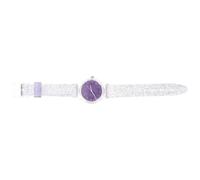 WATIIFUFU Purple Wristwatch Adjustable Silicone Band, Comfortable to Wear Creative Shiny Watch, Unique Fashion Pattern Suitable for Young